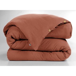Housse de couette en gaze de coton - Collection Gaïa