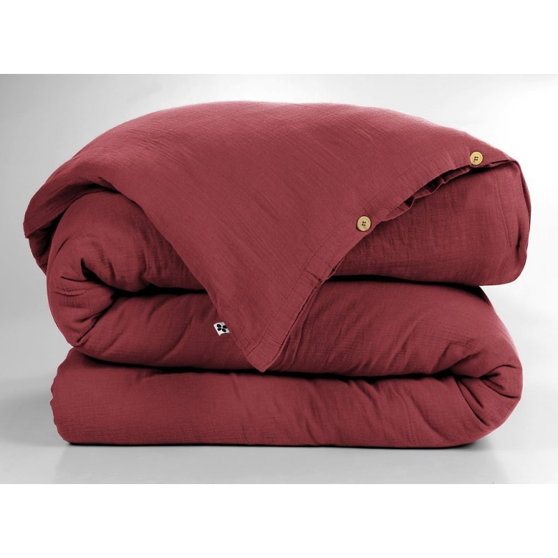 Housse de couette en gaze de coton - Collection Gaïa