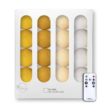 Guirlande LED avec télécommande - Les Tournesols