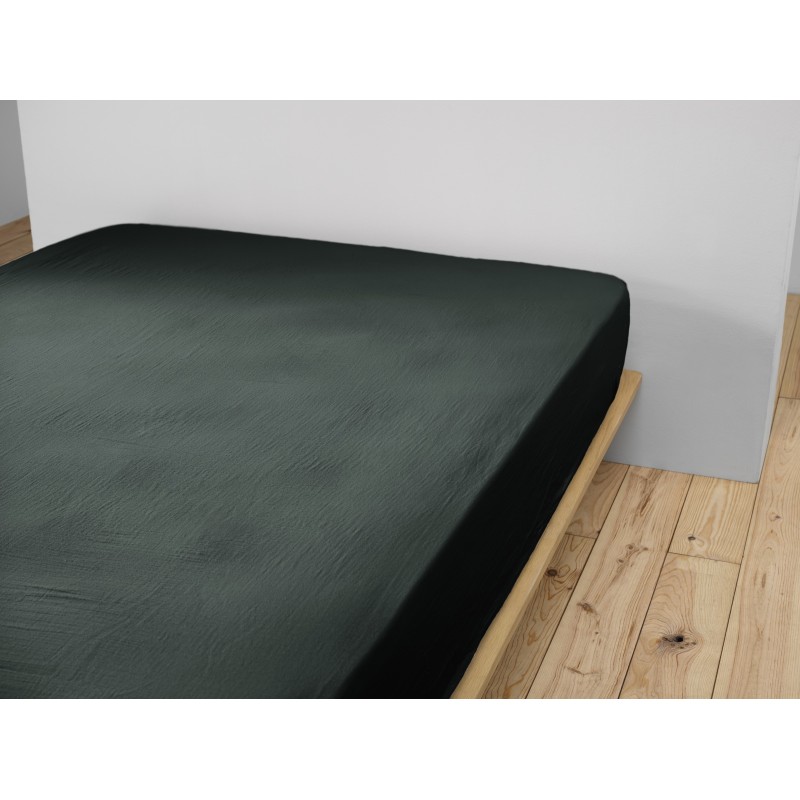 Drap housse en gaze de coton - Collection Gaïa