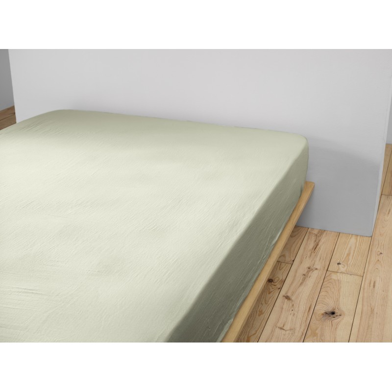 Drap housse en gaze de coton - Collection Gaïa