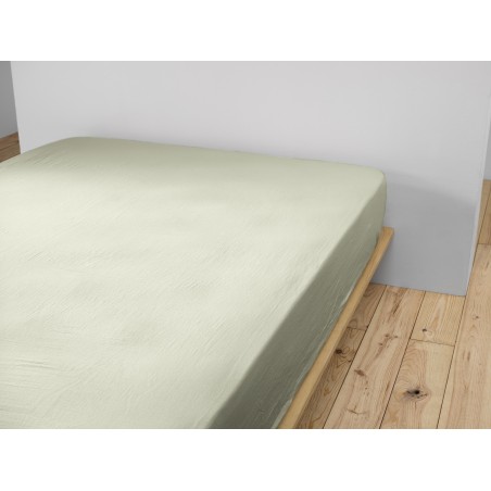 Drap housse en gaze de coton - Collection Gaïa