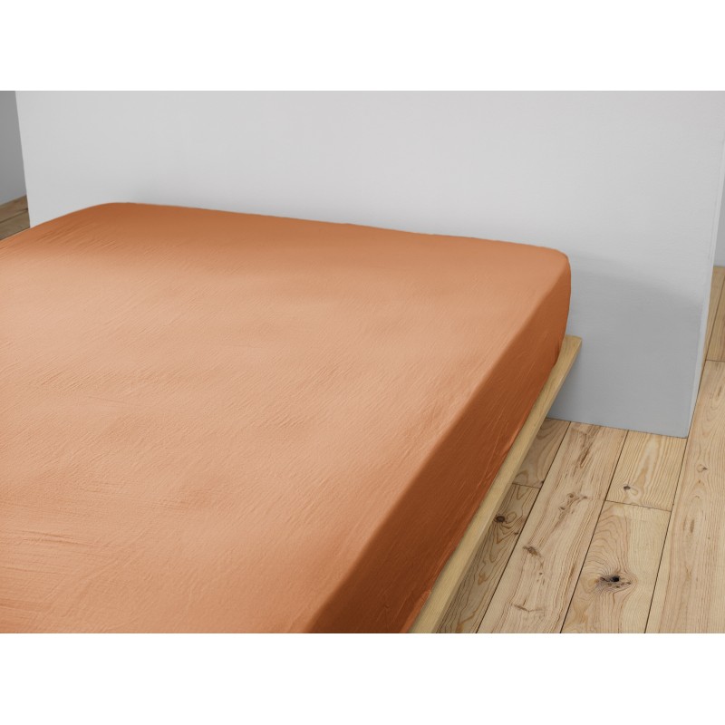 Drap housse en gaze de coton - Collection Gaïa