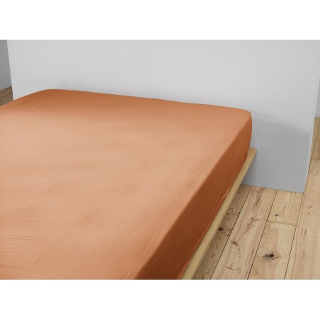 Drap housse en gaze de coton - Collection Gaïa