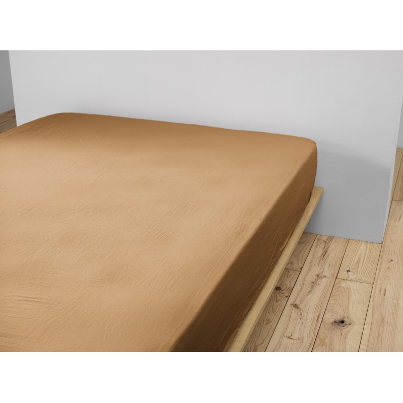 Drap housse en gaze de coton - Collection Gaïa