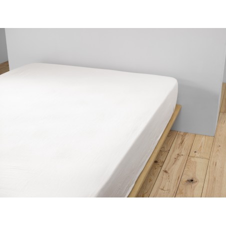 Drap housse en gaze de coton - Collection Gaïa