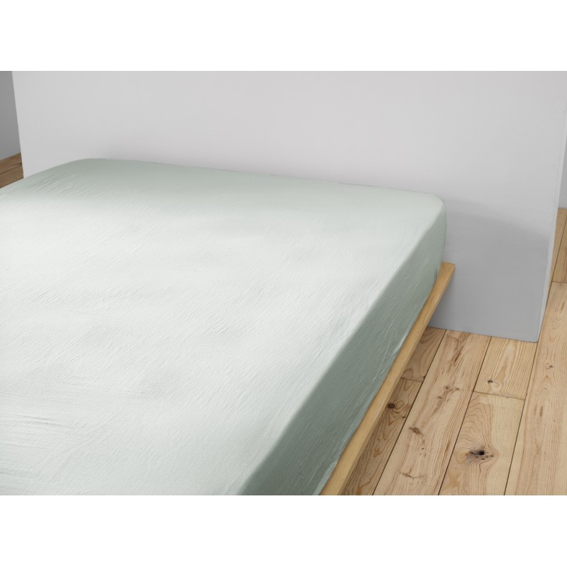 Drap housse en gaze de coton - Collection Gaïa