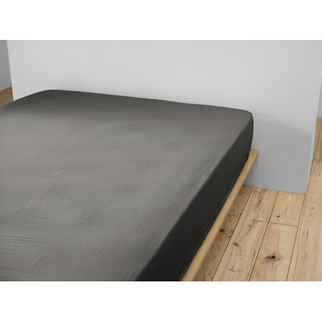 Drap housse en gaze de coton - Collection Gaïa