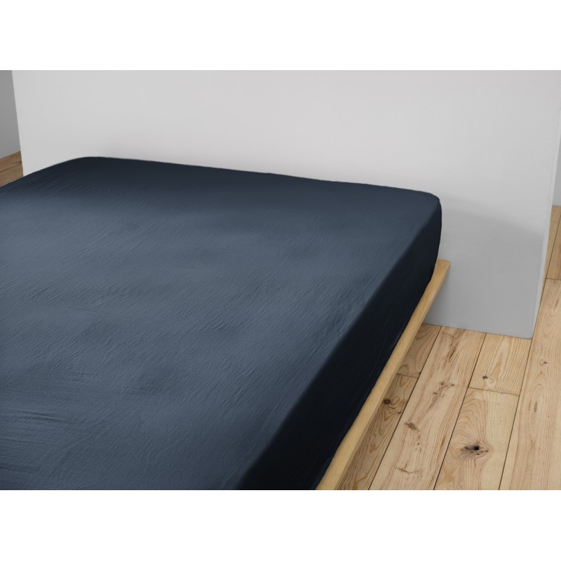 Drap housse en gaze de coton - Collection Gaïa