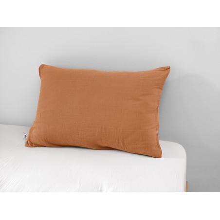 Taie d'oreiller en gaze de coton - Collection Gaïa