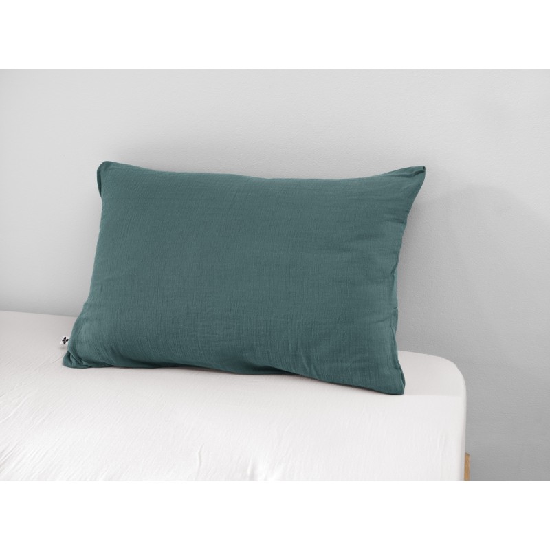 Taie d'oreiller en gaze de coton - Collection Gaïa