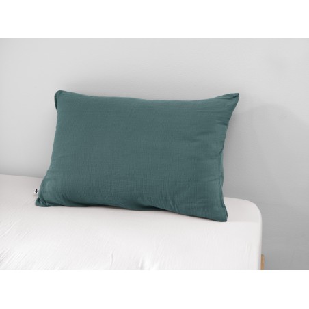 Taie d'oreiller en gaze de coton - Collection Gaïa