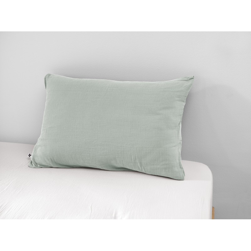 Taie d'oreiller en gaze de coton - Collection Gaïa