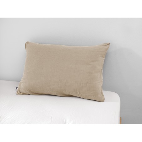 Taie d'oreiller en gaze de coton - Collection Gaïa
