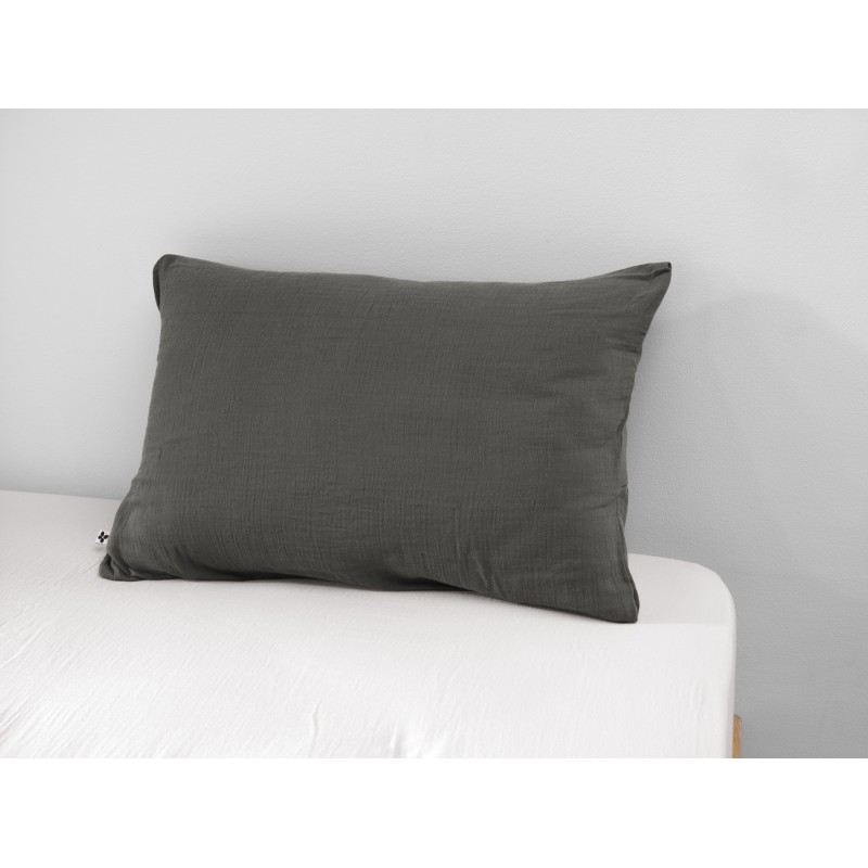 Taie d'oreiller en gaze de coton - Collection Gaïa
