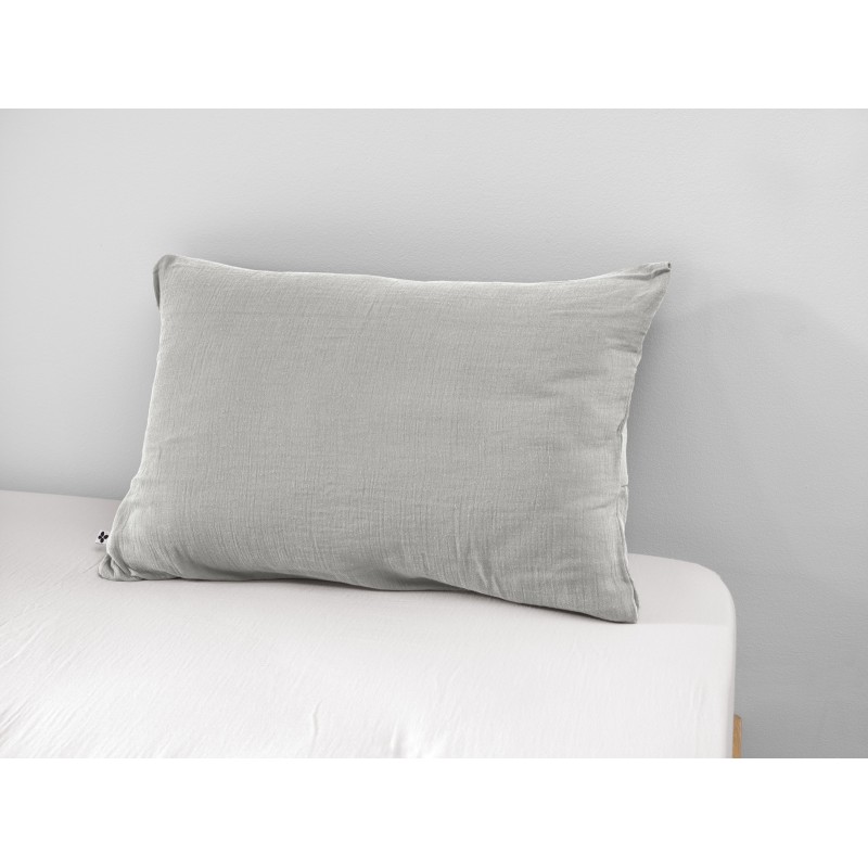 Taie d'oreiller en gaze de coton - Collection Gaïa