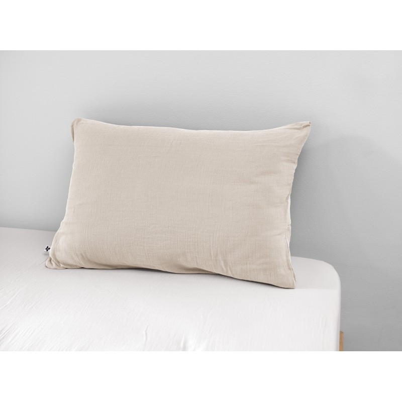 Taie d'oreiller en gaze de coton - Collection Gaïa