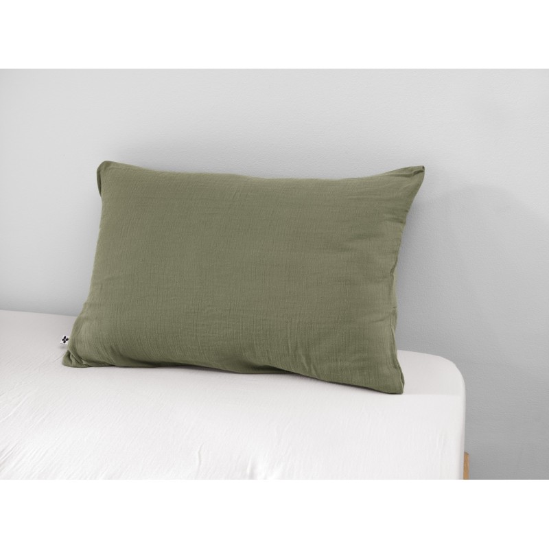Taie d'oreiller en gaze de coton - Collection Gaïa