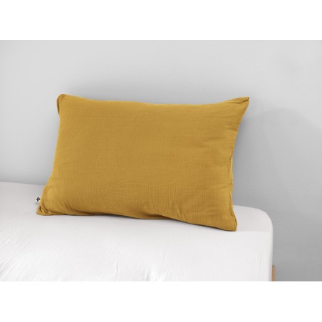 Taie d'oreiller en gaze de coton - Collection Gaïa