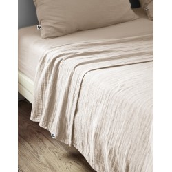 Drap plat en gaze de coton - Collection Gaïa