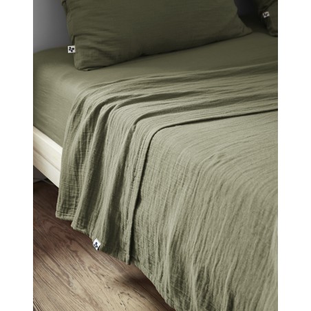 Drap plat en gaze de coton - Collection Gaïa