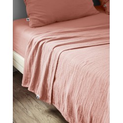 Drap plat en gaze de coton - Collection Gaïa