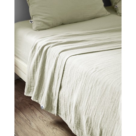 Drap plat en gaze de coton - Collection Gaïa