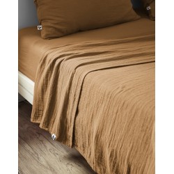 Drap plat en gaze de coton - Collection Gaïa