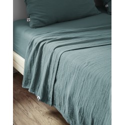 Drap plat en gaze de coton - Collection Gaïa