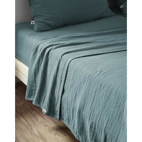 Drap plat en gaze de coton - Collection Gaïa