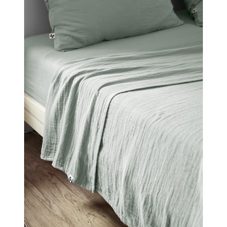 Drap plat en gaze de coton - Collection Gaïa