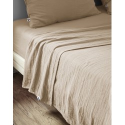 Drap plat en gaze de coton - Collection Gaïa