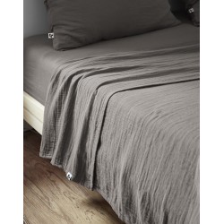 Drap plat en gaze de coton - Collection Gaïa