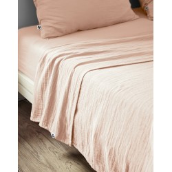 Drap plat en gaze de coton - Collection Gaïa