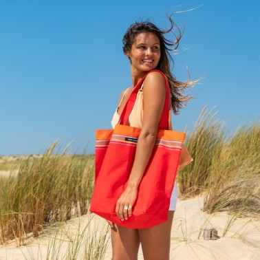 Grand sac de plage en Kikoy
