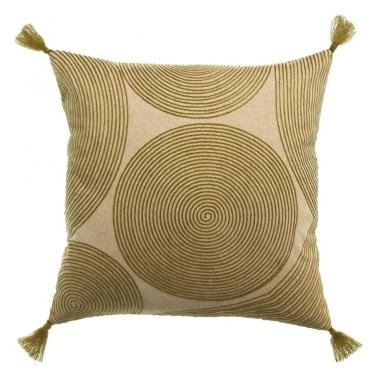 Coussin brodé Tito naturel